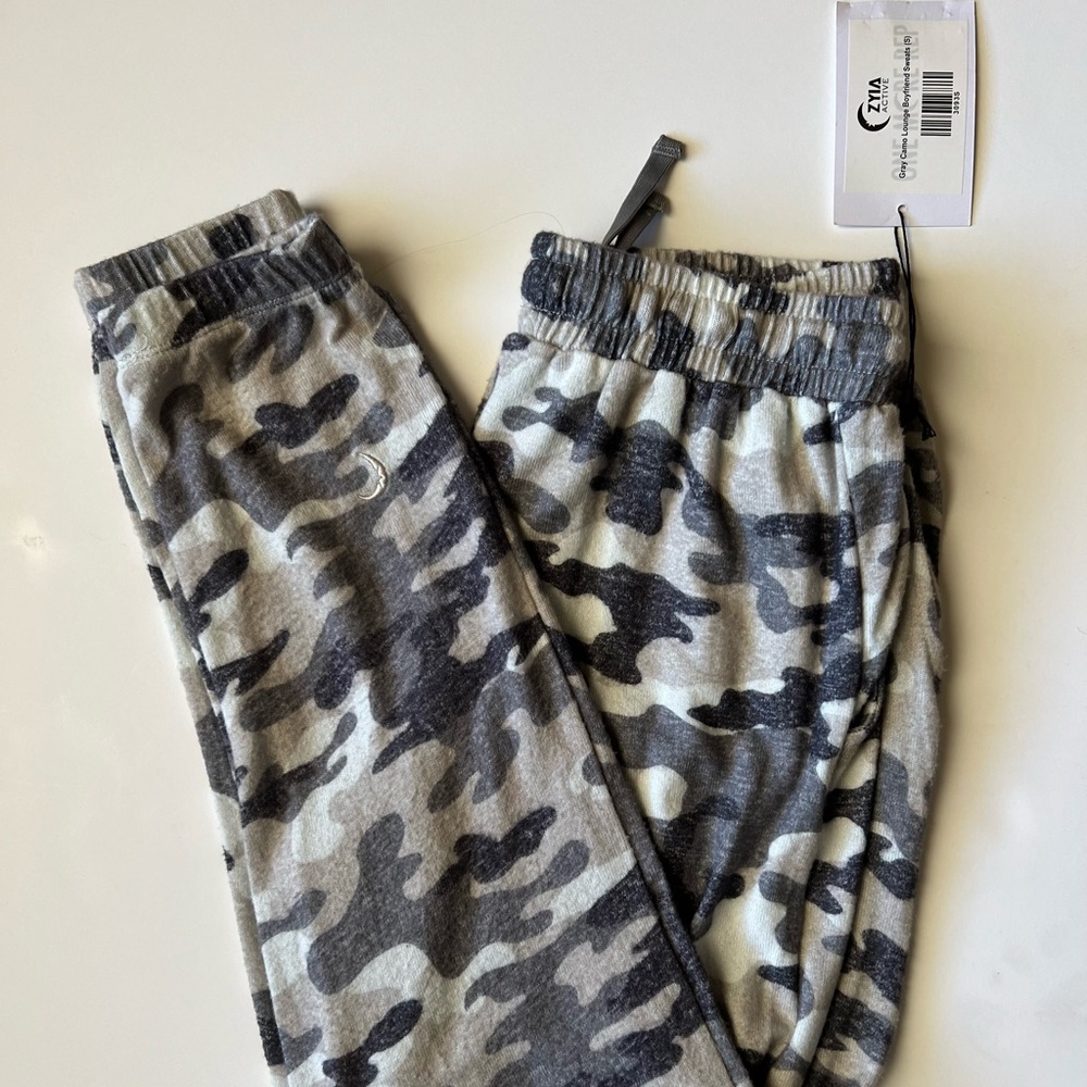 Zyia Camo Lounge Boyfriend Sweats